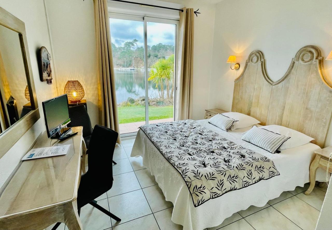 La Caravelle Logis Hotel Biscarrosse Buitenkant foto