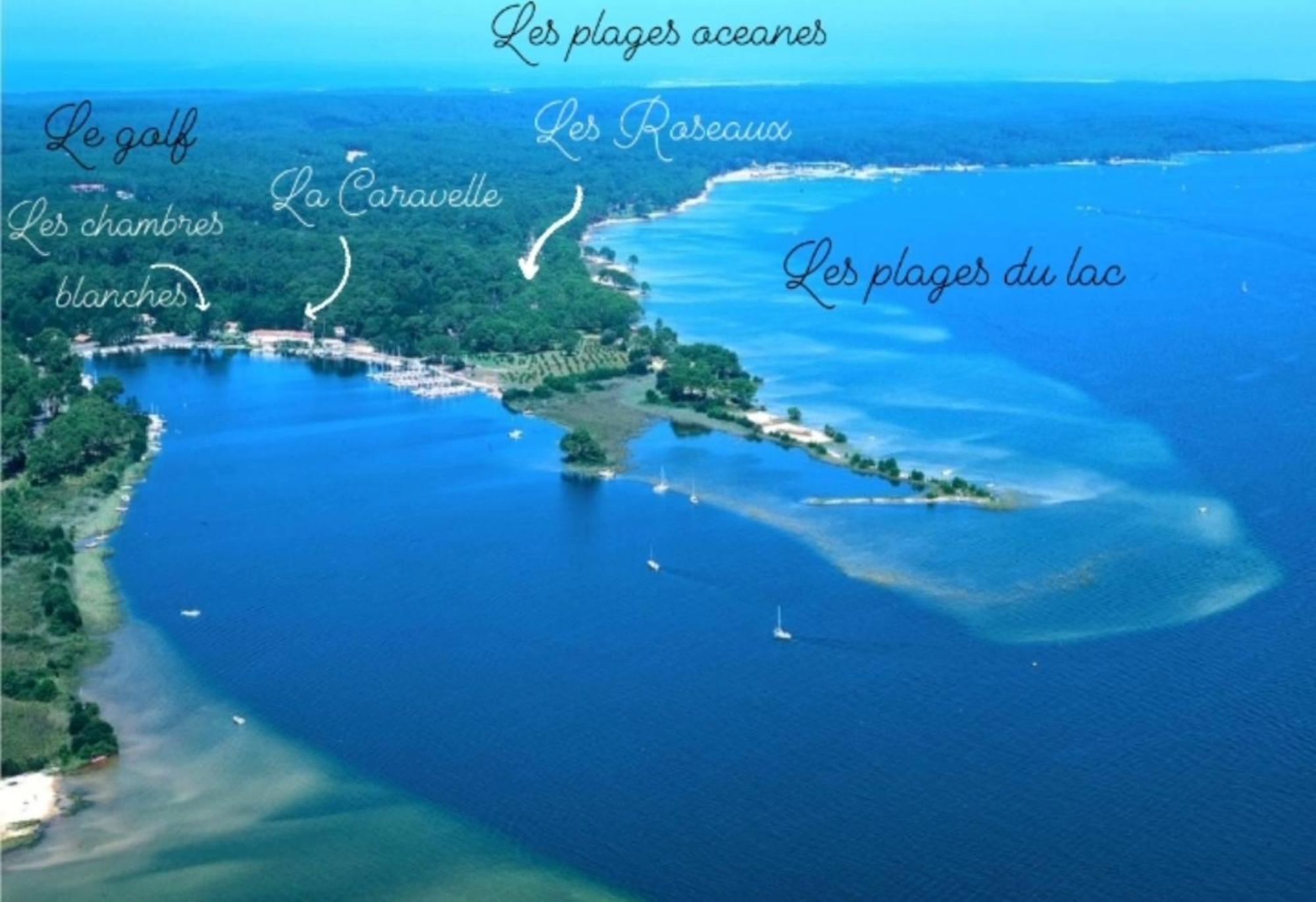 La Caravelle Logis Hotel Biscarrosse Buitenkant foto